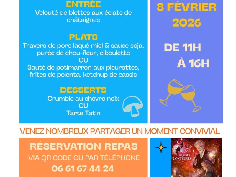 ❄Repas d&rsquo;hiver 2026 organisé par l&rsquo;APE de la Vallée Borgne