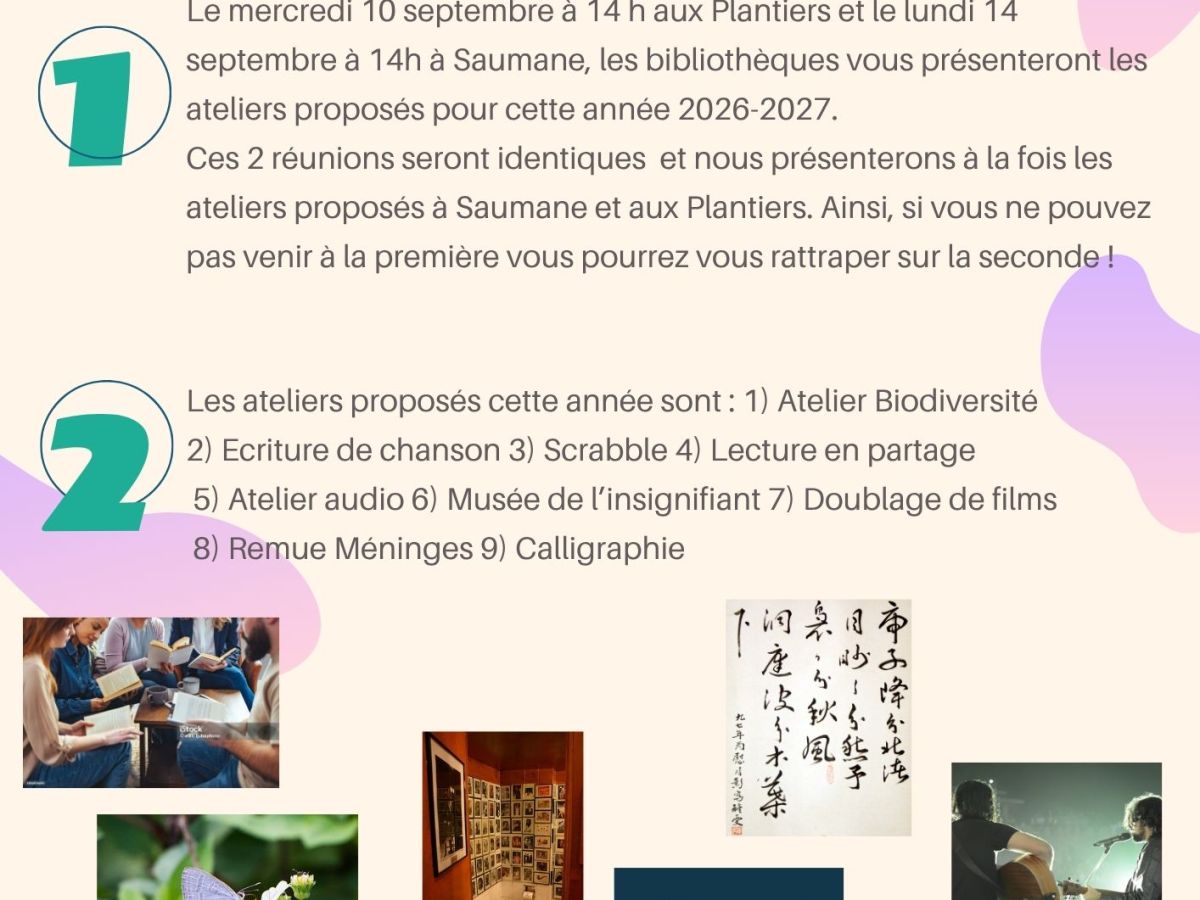 Bibliothèques de Saumane et des Plantiers