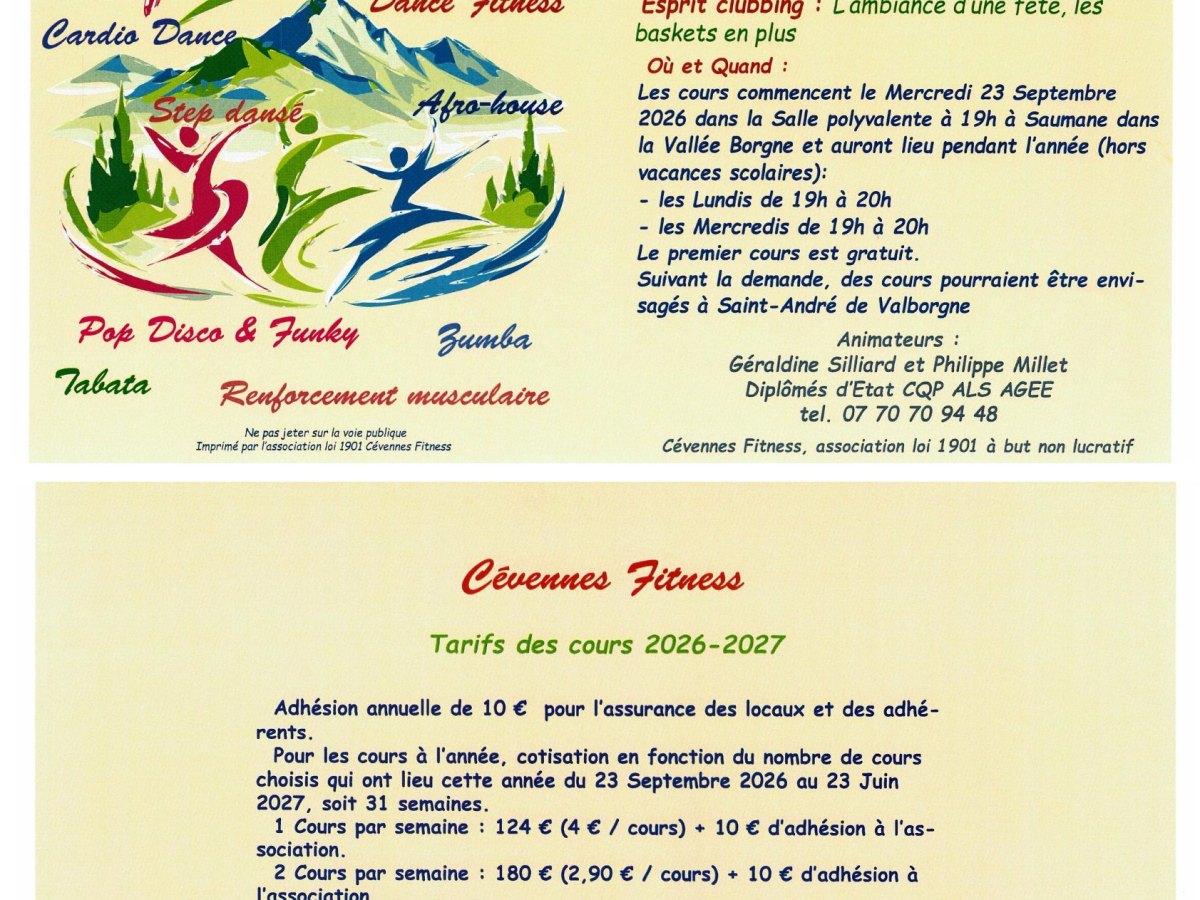 CEVENNES FITNESS à SAUMANE